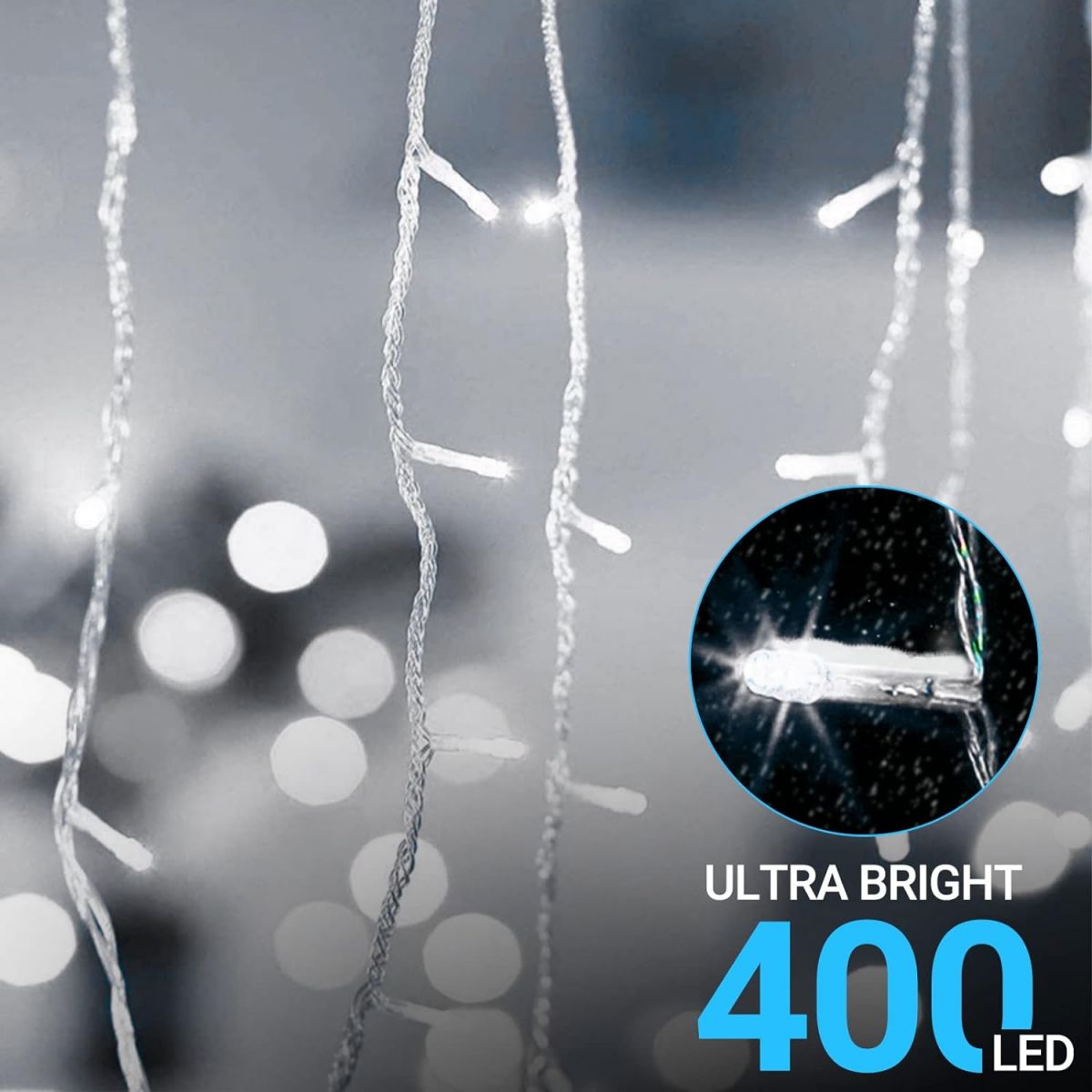 Гирлянда для сада 400 LED, 12 м
