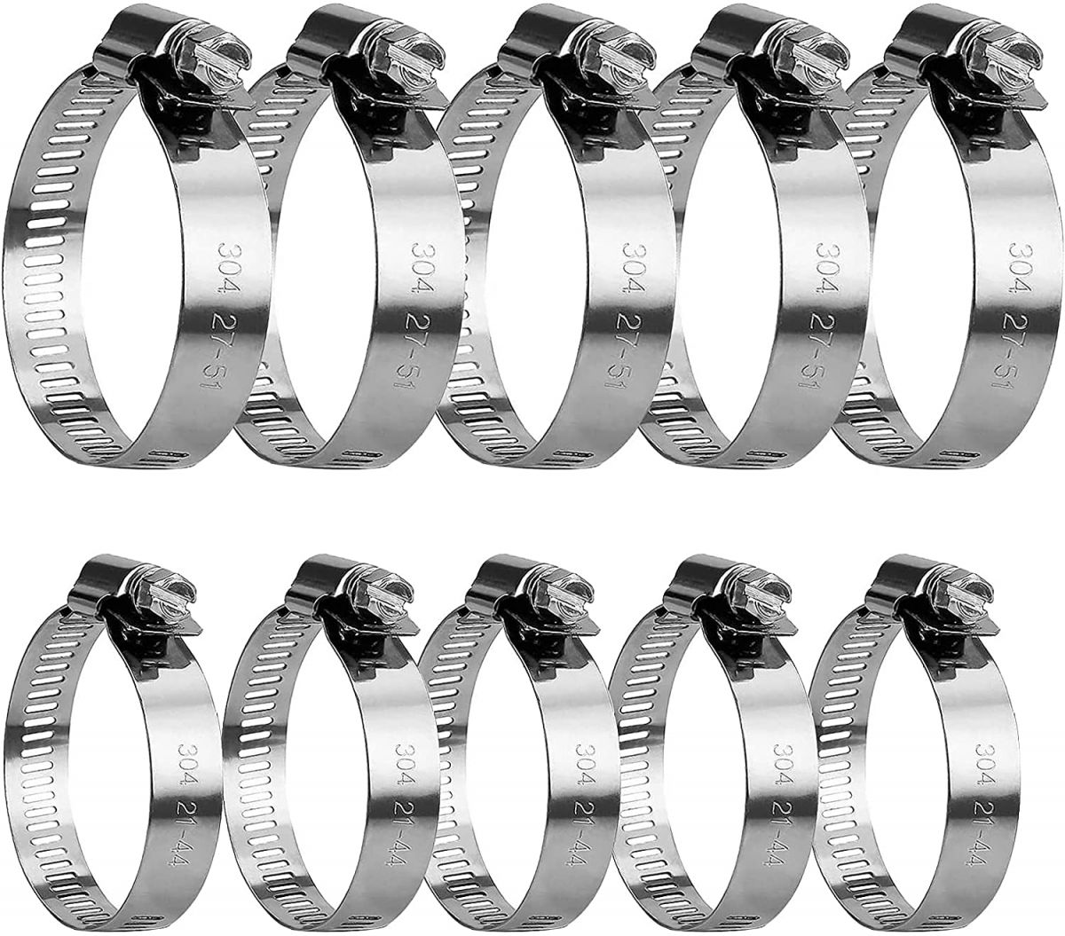 Klamber 21–51 mm. Pakis 10 tk