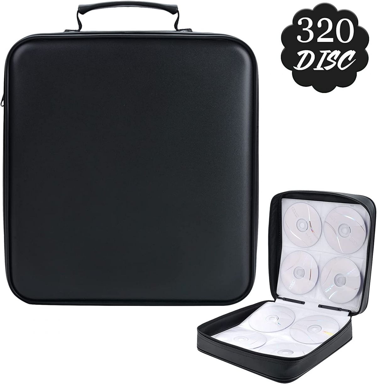 CD boxes/ DVD boxes 320 pcs (black)