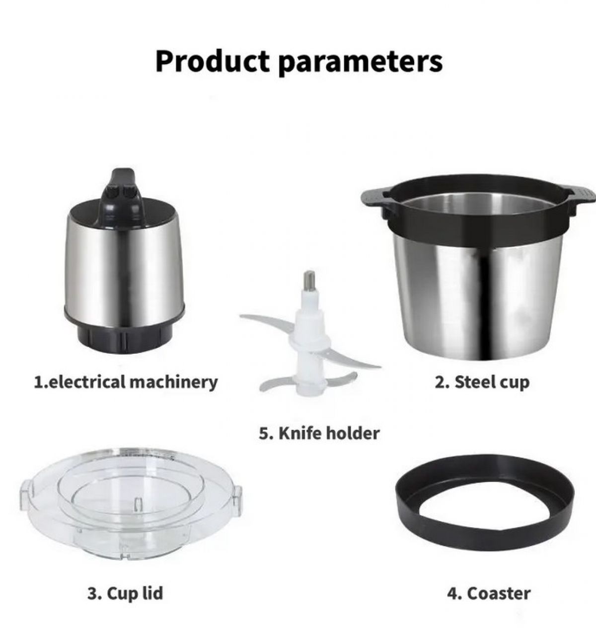 Food processor, meat grinder 6 l