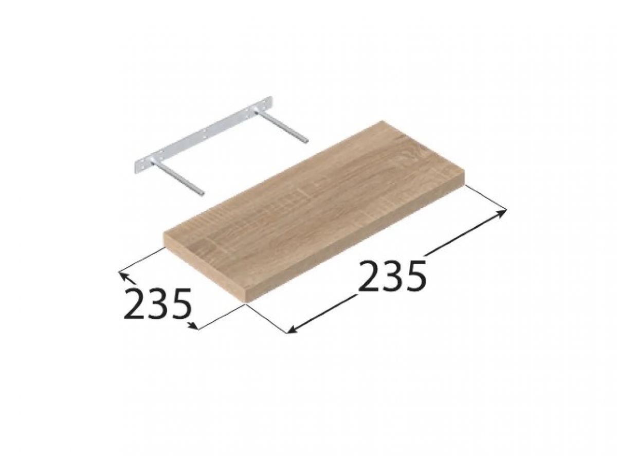 Полка FS DS 235×235 мм Дуб Сонома DOMAX