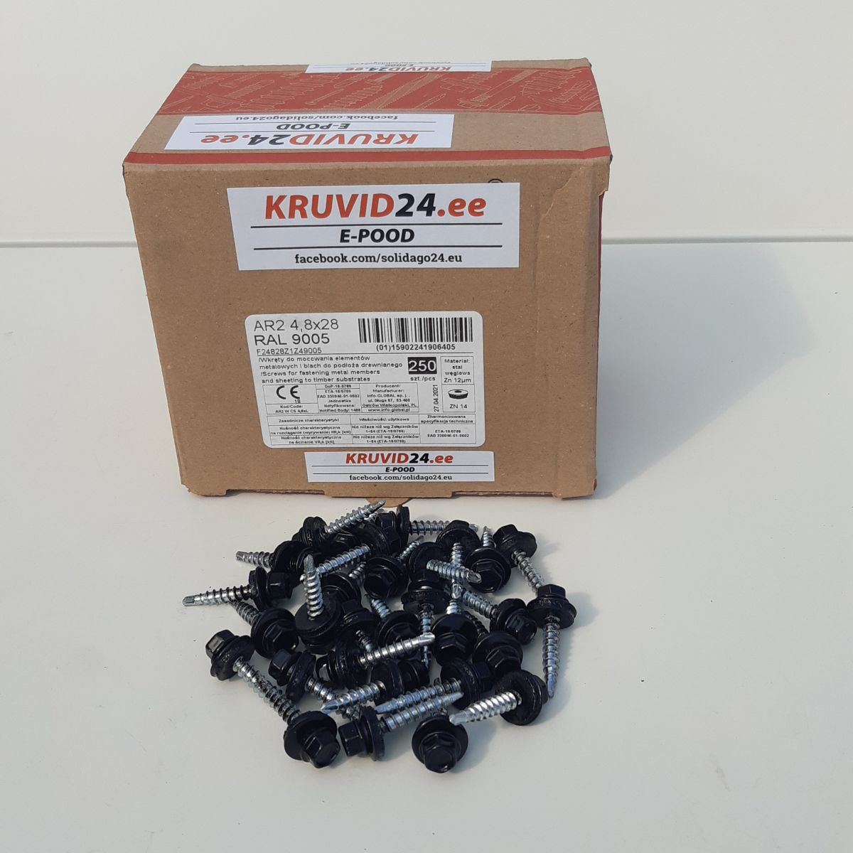 Self-drilling screws 4.8x50mm, 100pc/pack