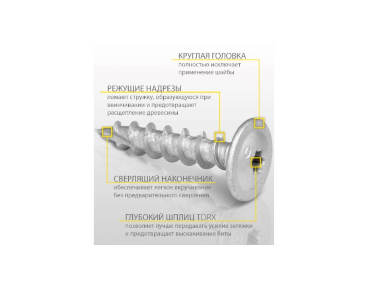 Garden screw CTO  8x50 (100 pcs/ pack)