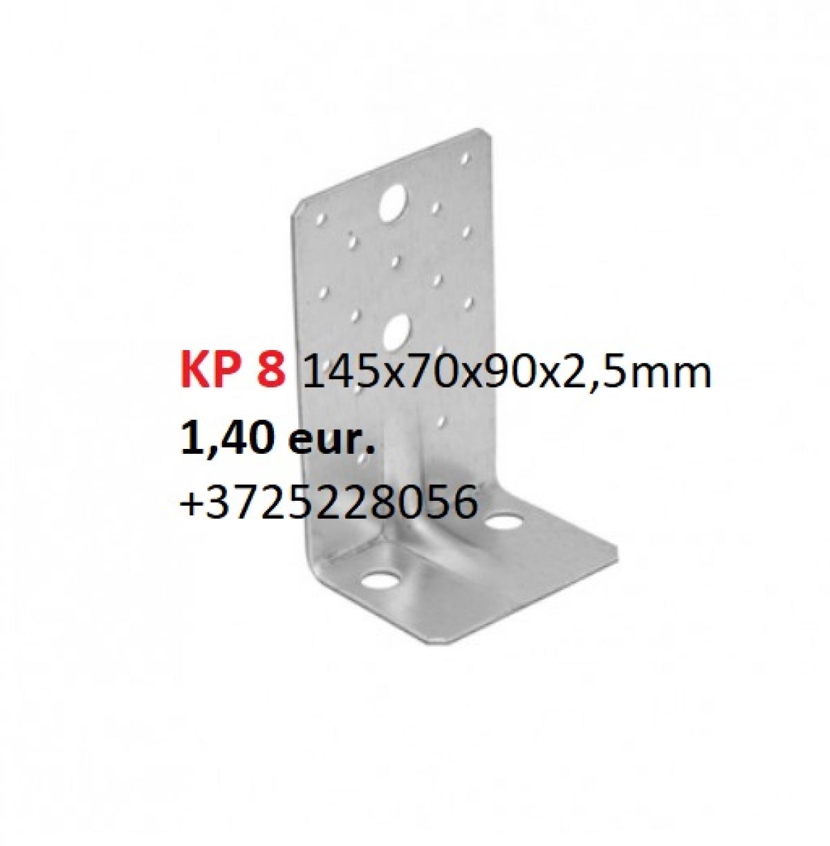 KP1 - Reinforced angle bracket 90x90x65x2,5 mm