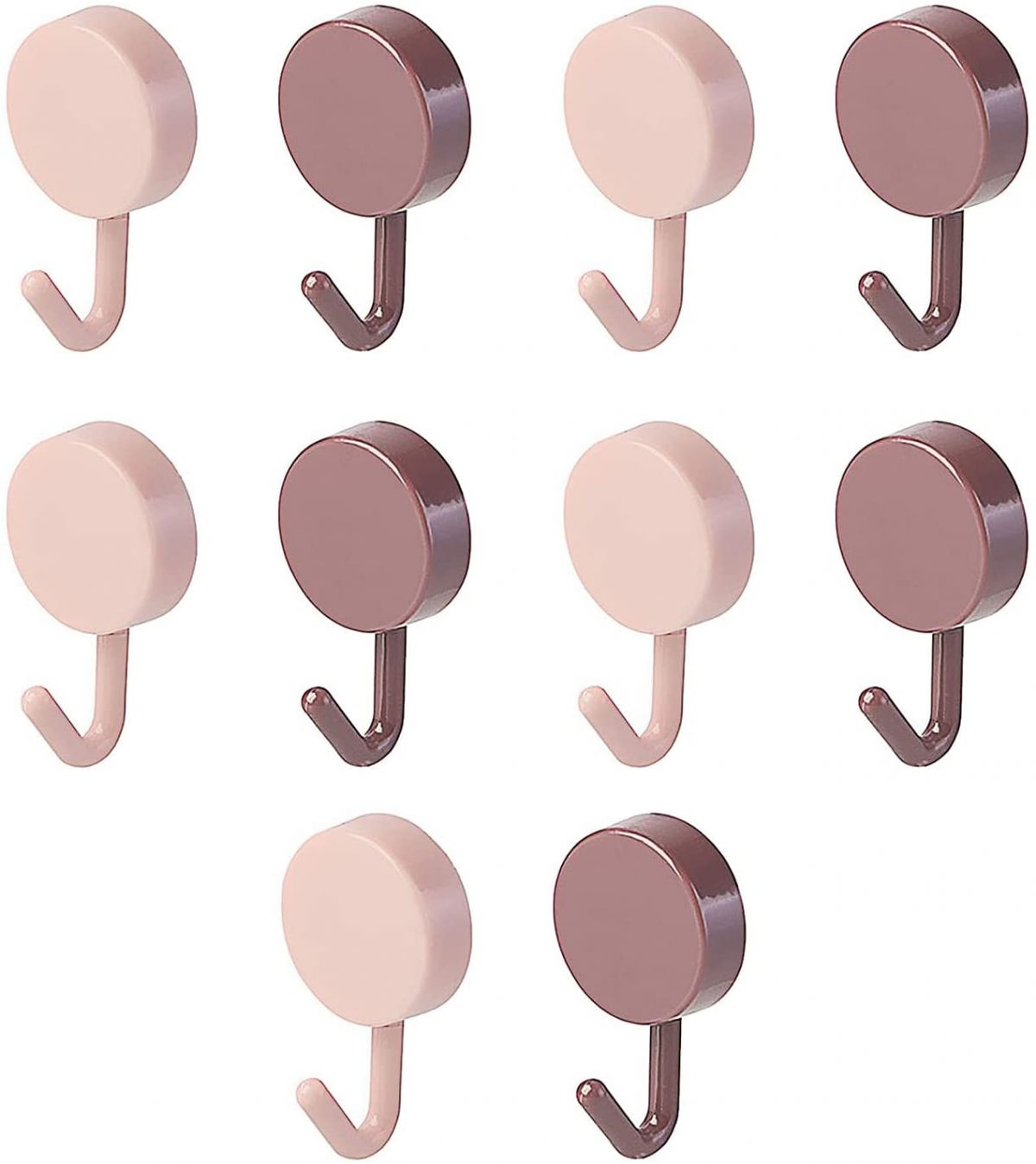 Self-adhesive hooks 10pcs. (plastic)