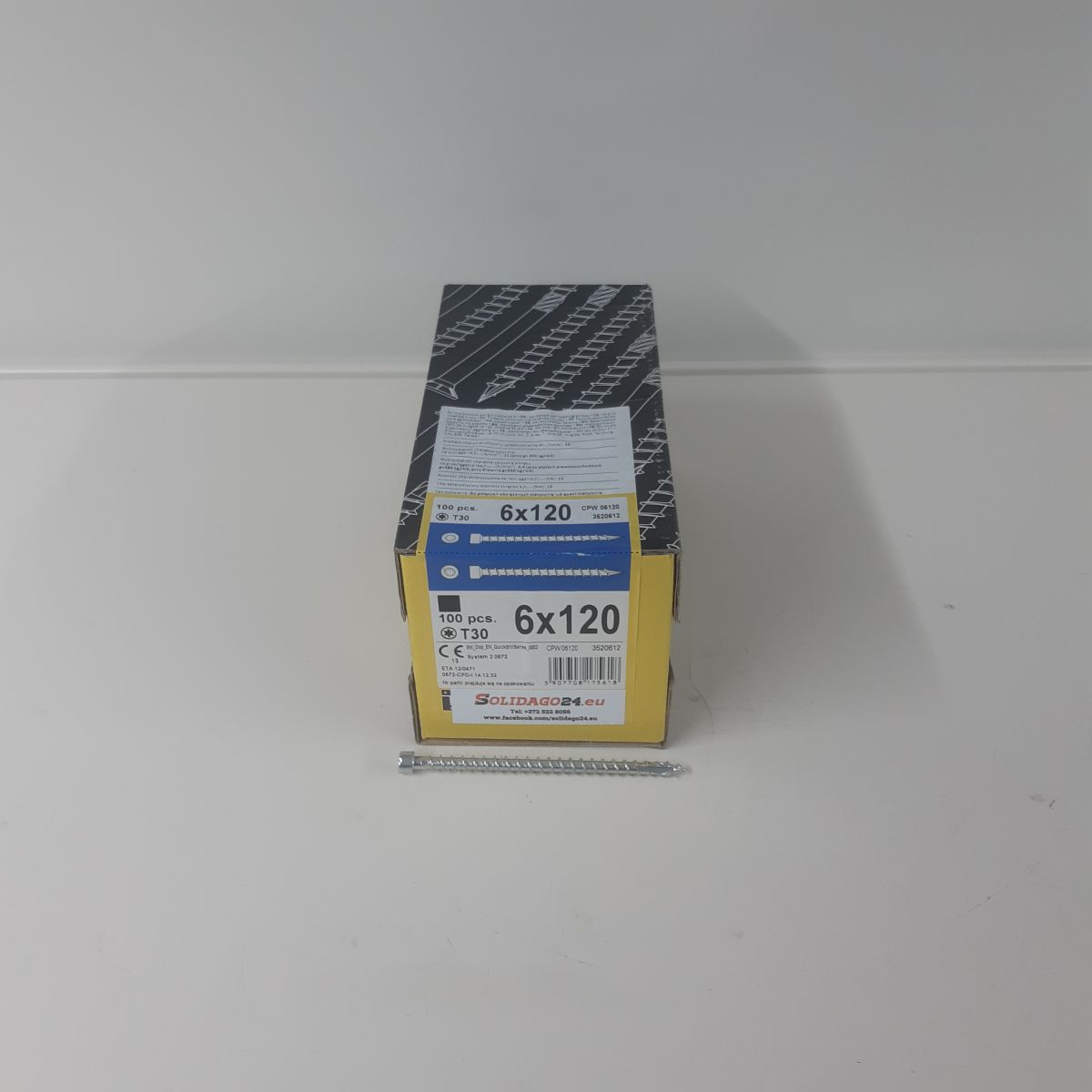 Шурупы по дереву CPW 6x120 100шт/пачка