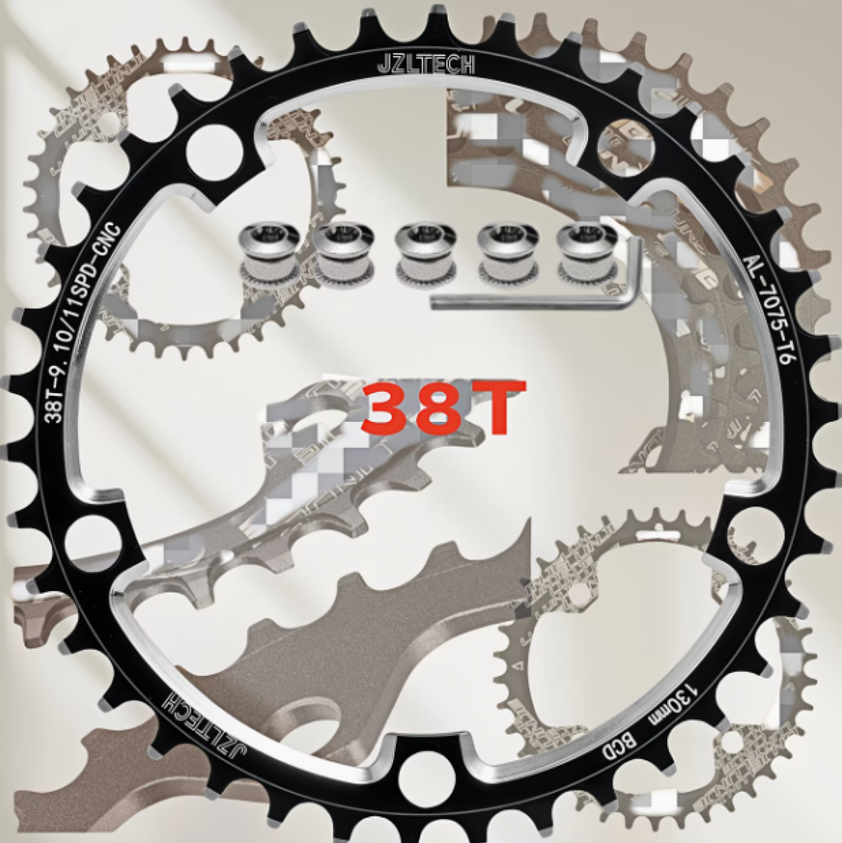 Передняя звезда цепи для шоссейного велосипеда 38T /130BCD