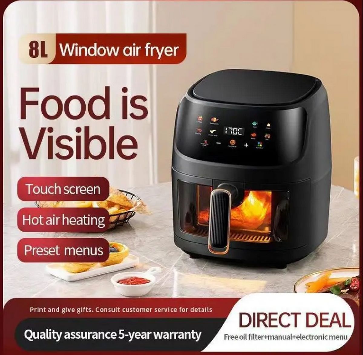 Air fryer 8L