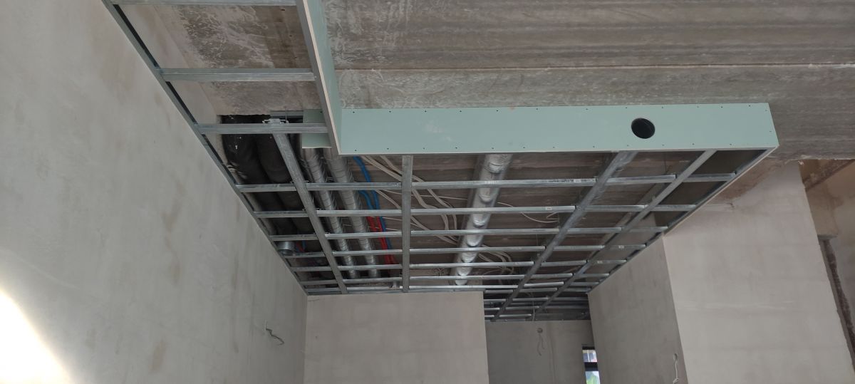 Builders are required to install plasterboard ceilings, as well as tilers.