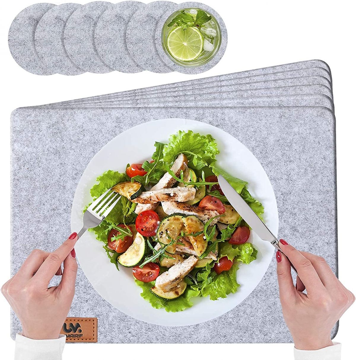 Table mat 44×32 cm, set of 12 items