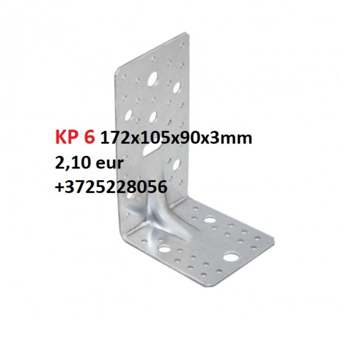 KP1 - Reinforced angle bracket 90x90x65x2,5 mm