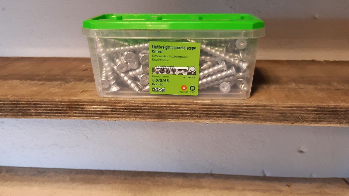 ESSVE Screws for concrete 8.0x65 100 pcs/pack