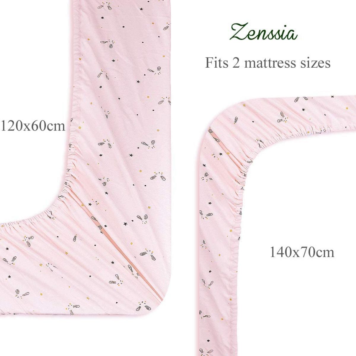 Baby sheet with elastic