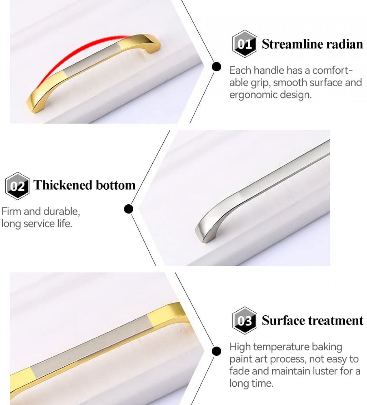 Furniture handle 6pcs, 96 mm