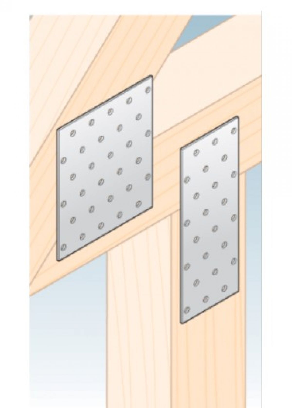 Heavy Duty Straight Perforated Flat Bracket,  Join Plate Mendin Nail Plate bracket PP1 80x40x2,0 mm