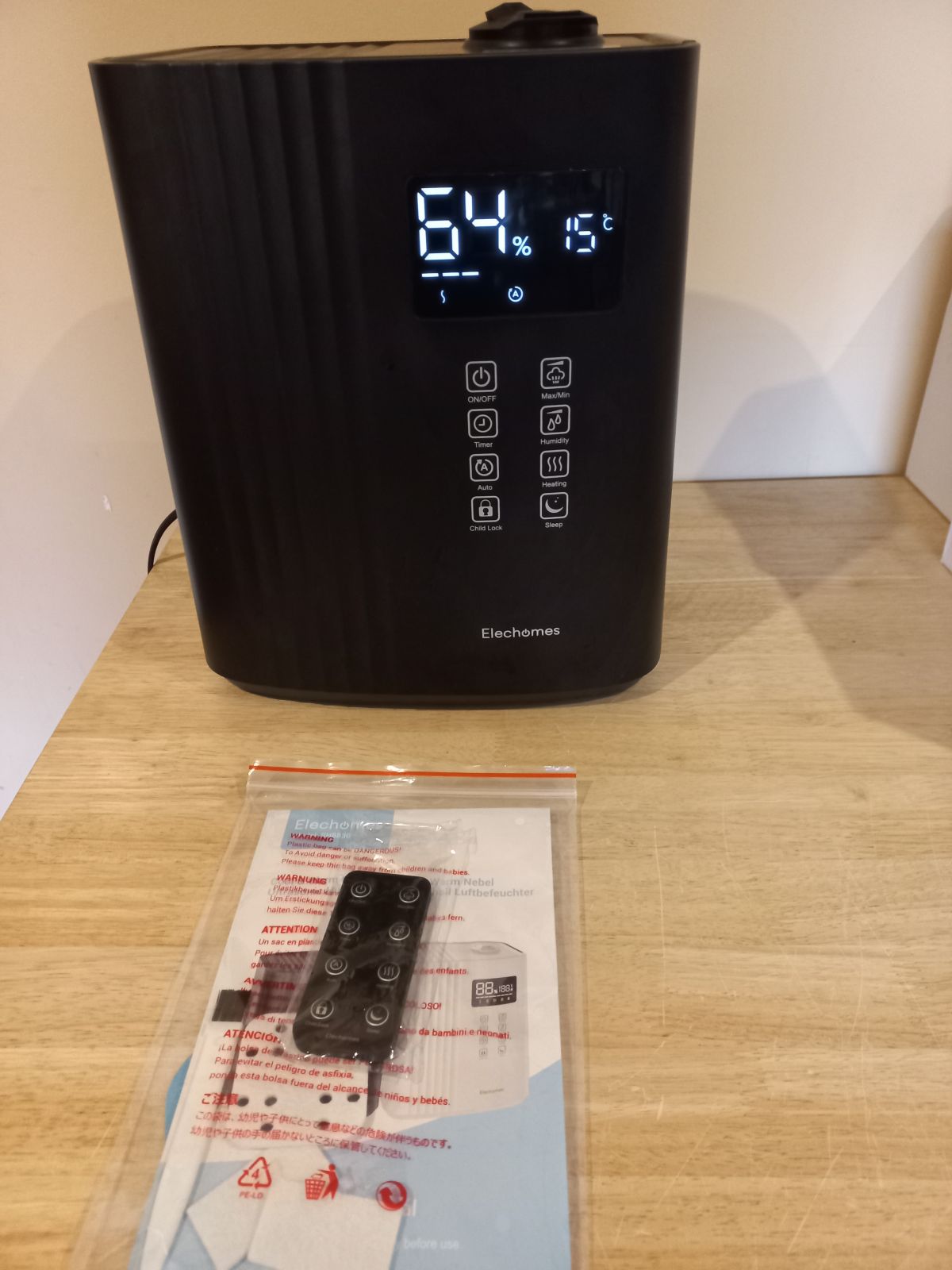 Õhuniisutaja Elechomes SH8830, 6,5 l (kasutatud!!!!)