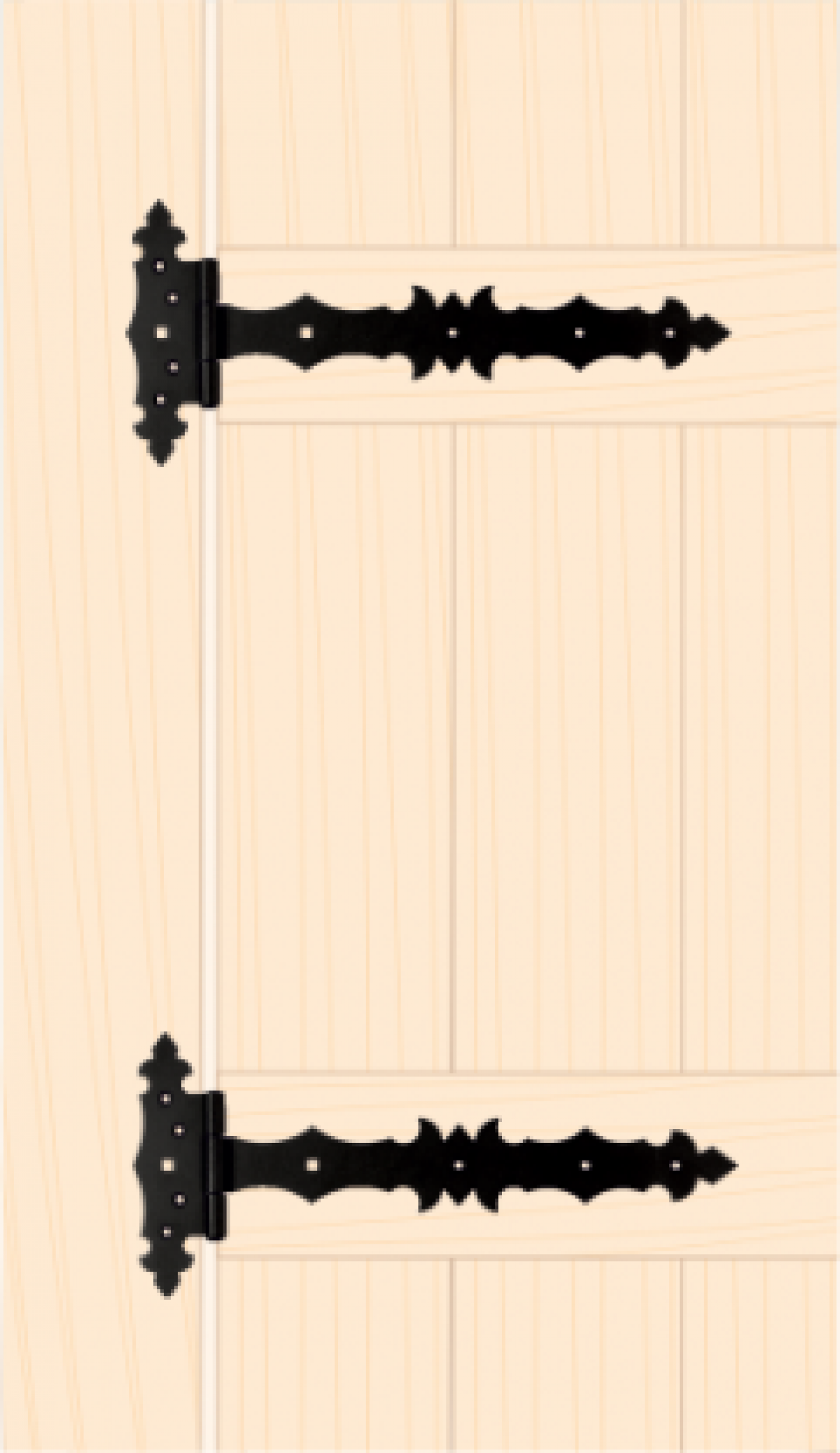 ZBD Decorative gate hinge black