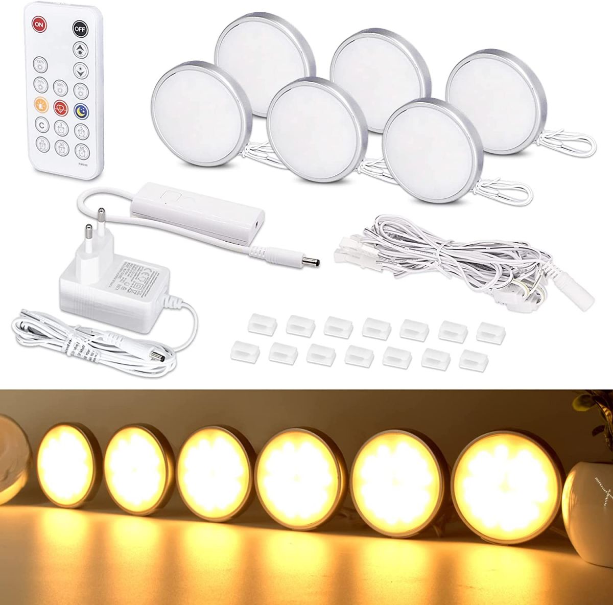 Кухонное LED освещение WOBANE, 6 шт.