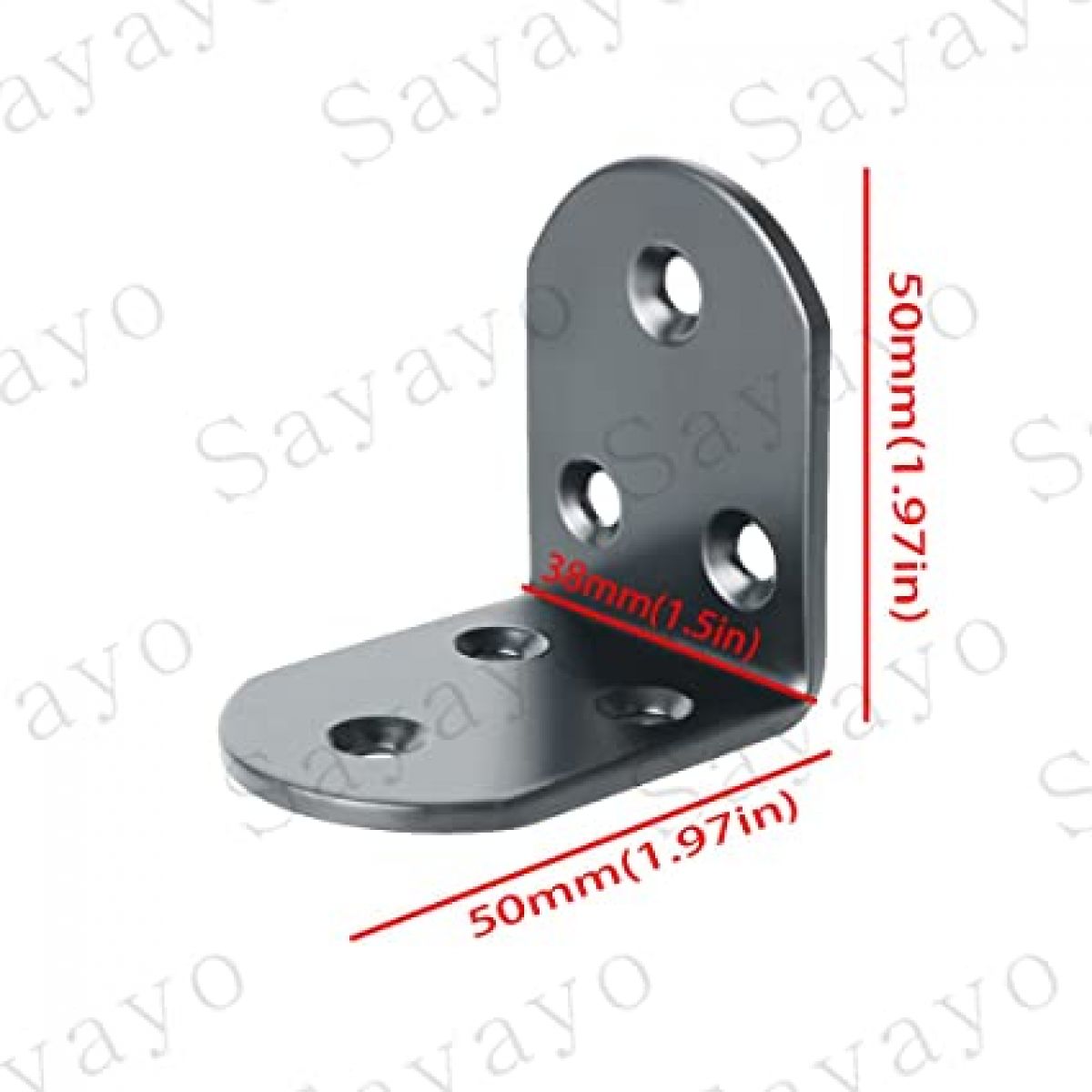 Mööblinurk 50x50x38x3,0 mm (pakis 4 tk)