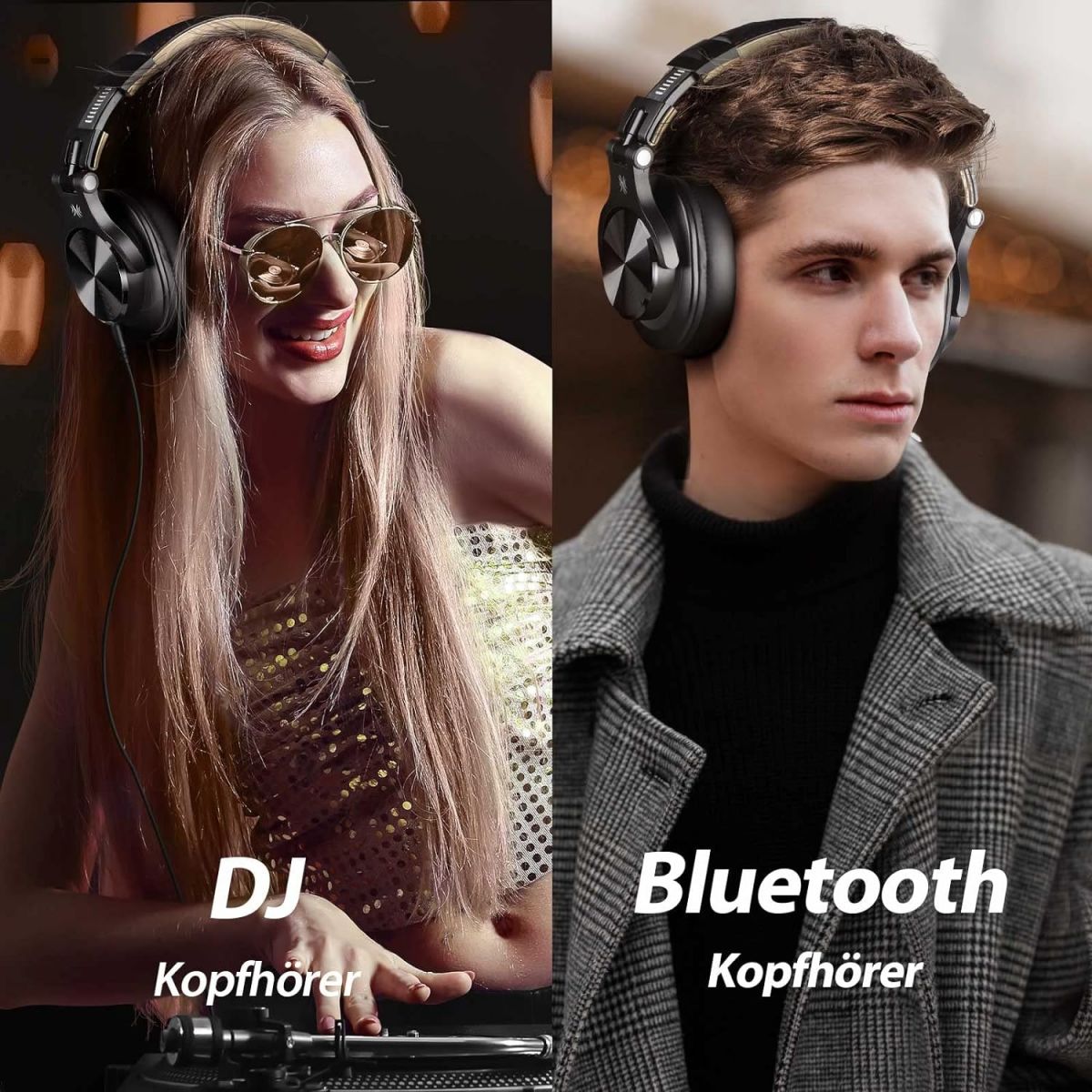 OneOdio kõrvapealsed Bluetooth kõrvaklapi​d 