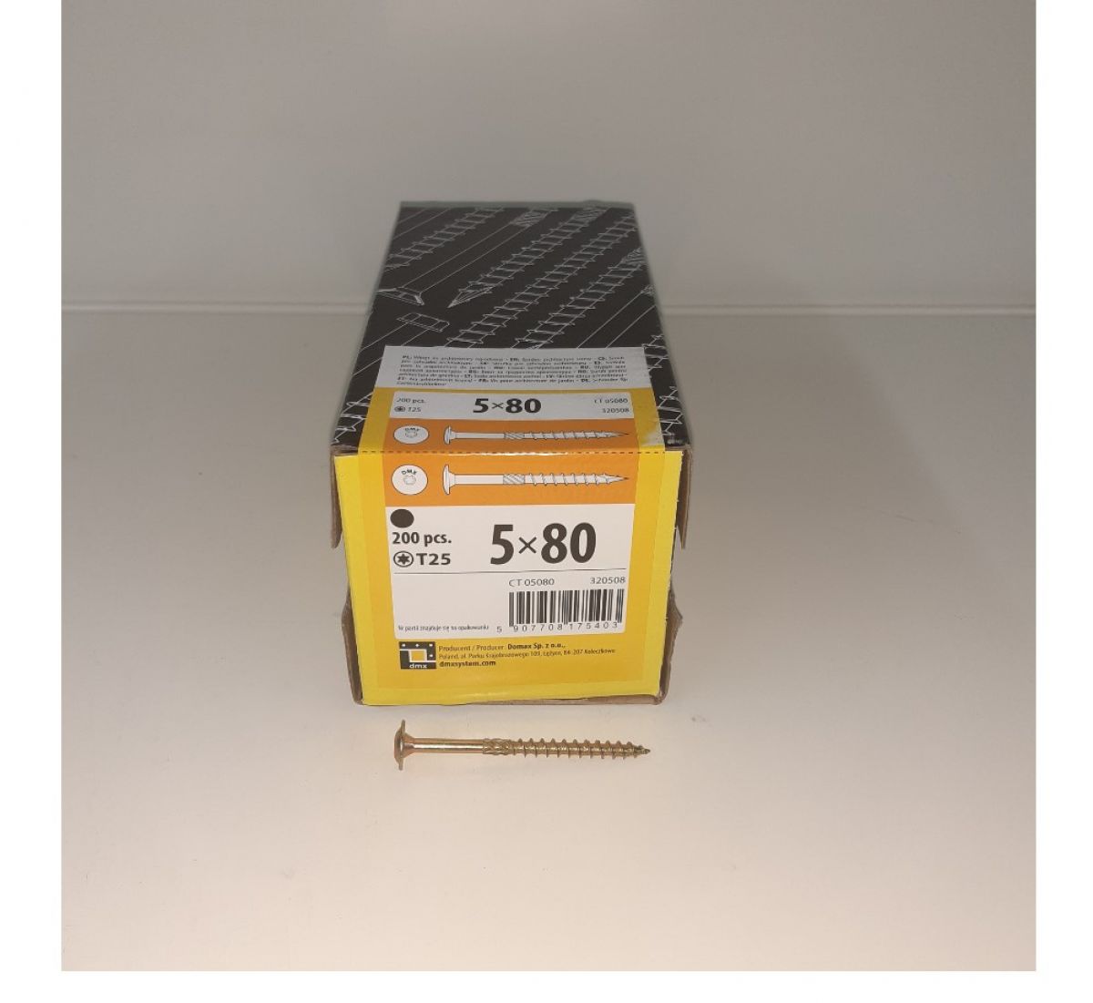 Construction screw with wafer head 6x100 100pcs/pack