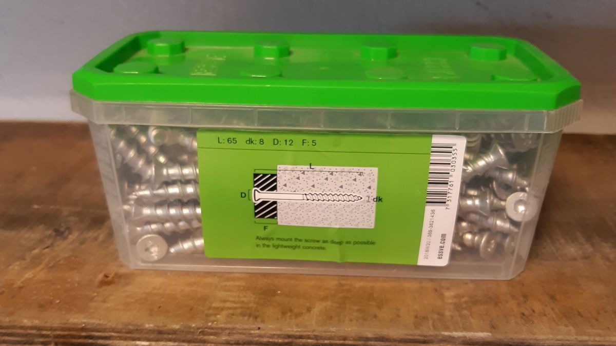 ESSVE Screws for concrete 8.0x65 100 pcs/pack