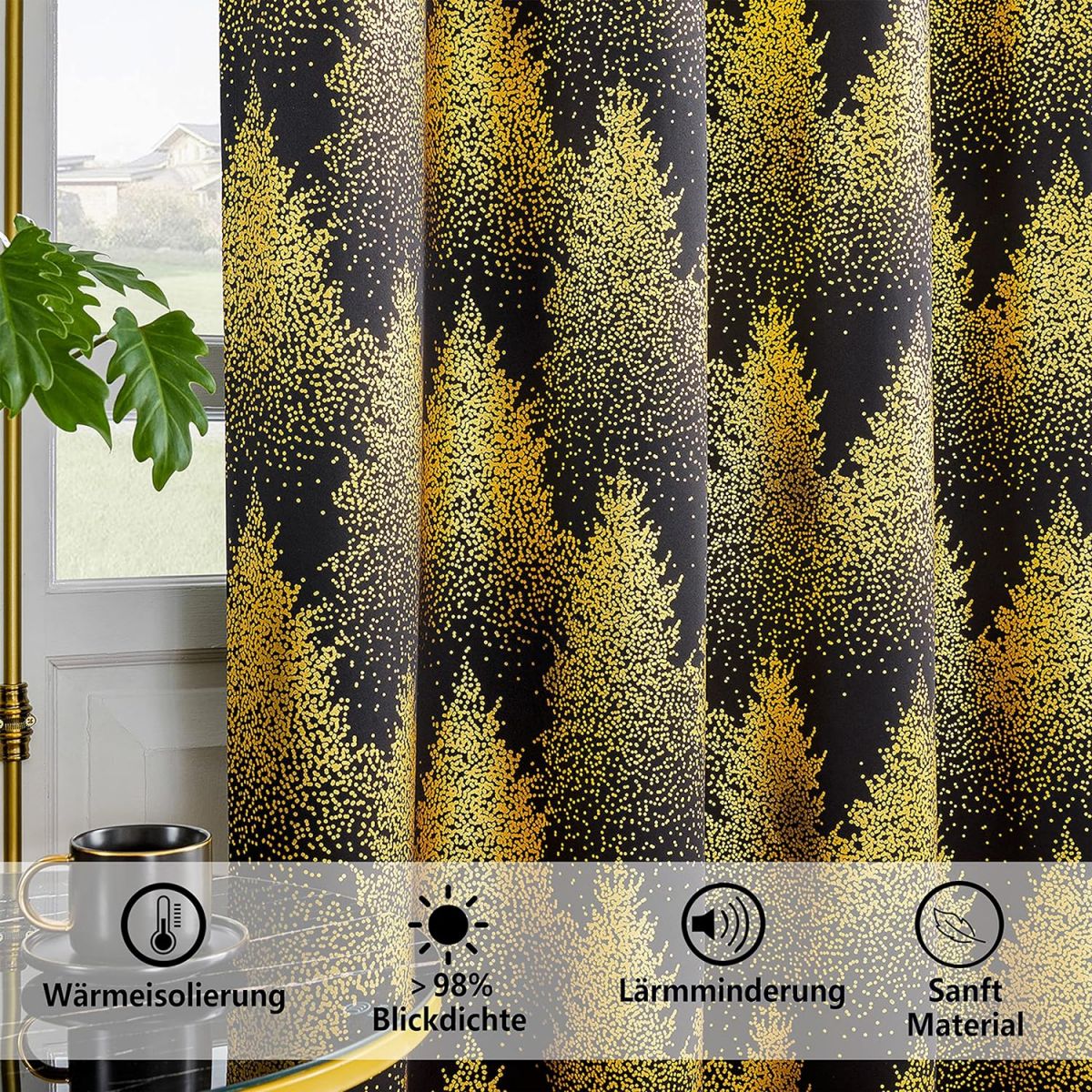 Curtains with eyelets 132 x 245 cm, FMFUNCTEX 2 pcs.