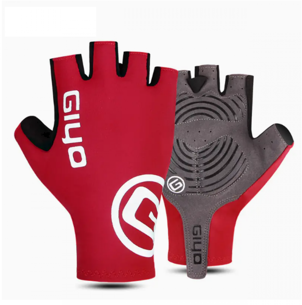 Fingerless Cycling Gloves XXL, Red