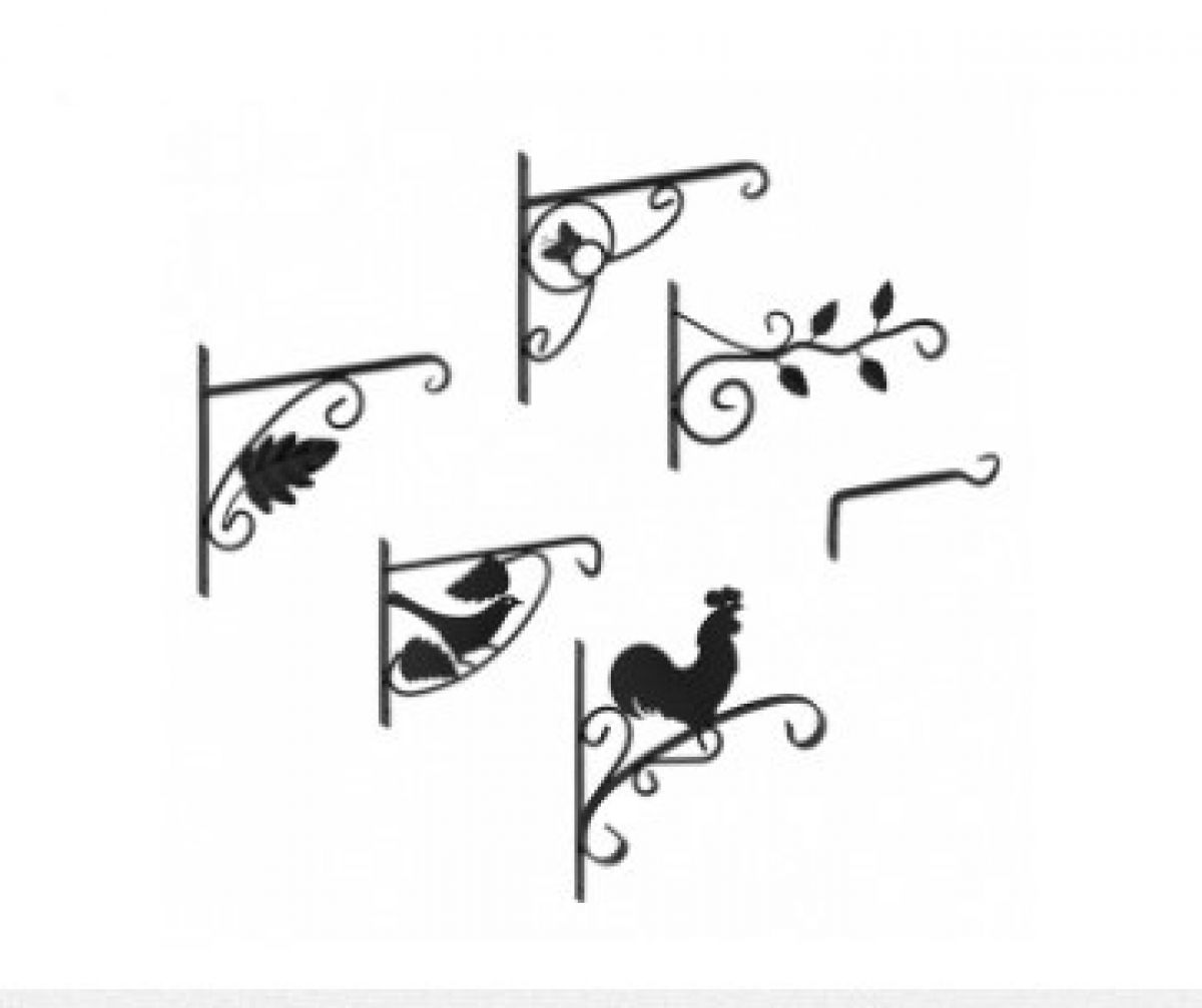 Flowerpot bracket leaves