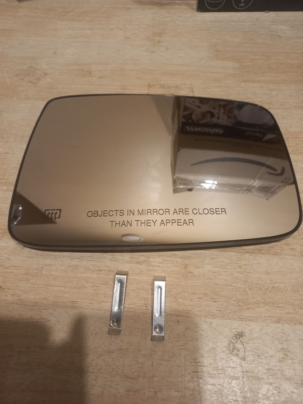 Heated rear view mirror glass, 68050299AA, 68050298AA