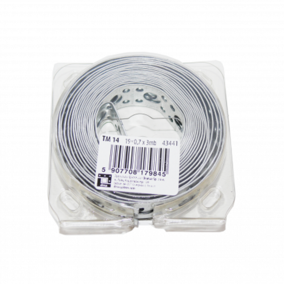 Перфорированная монтажная лента TM14 19×0,7 mm x 3 м DOMAX