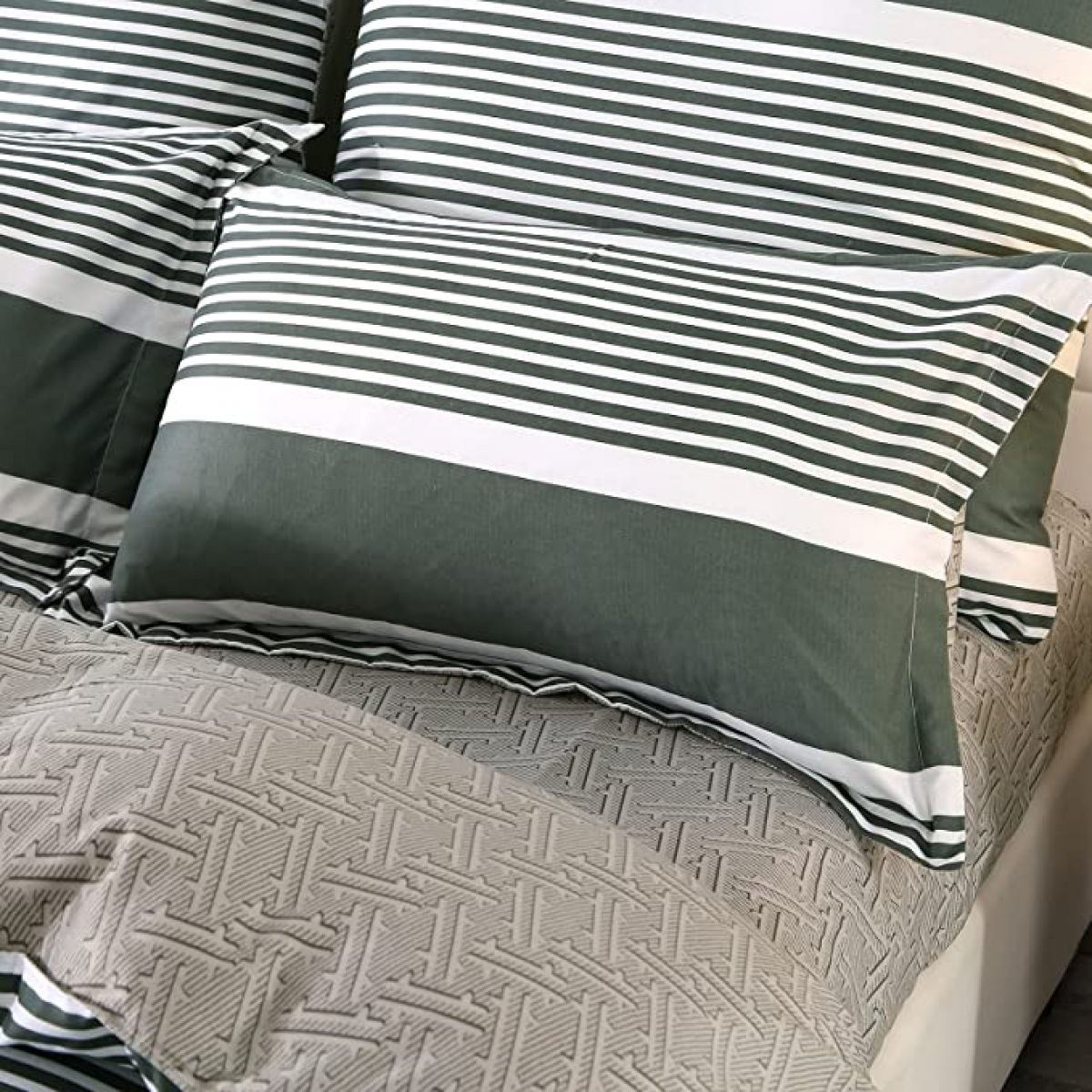 Homaxy Bed Linen 155 x 220 cm (Striped)