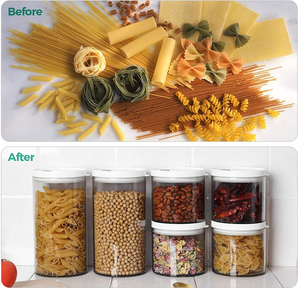 Säilituspurkide komplekt ComSaf 600 ml / 1300 ml