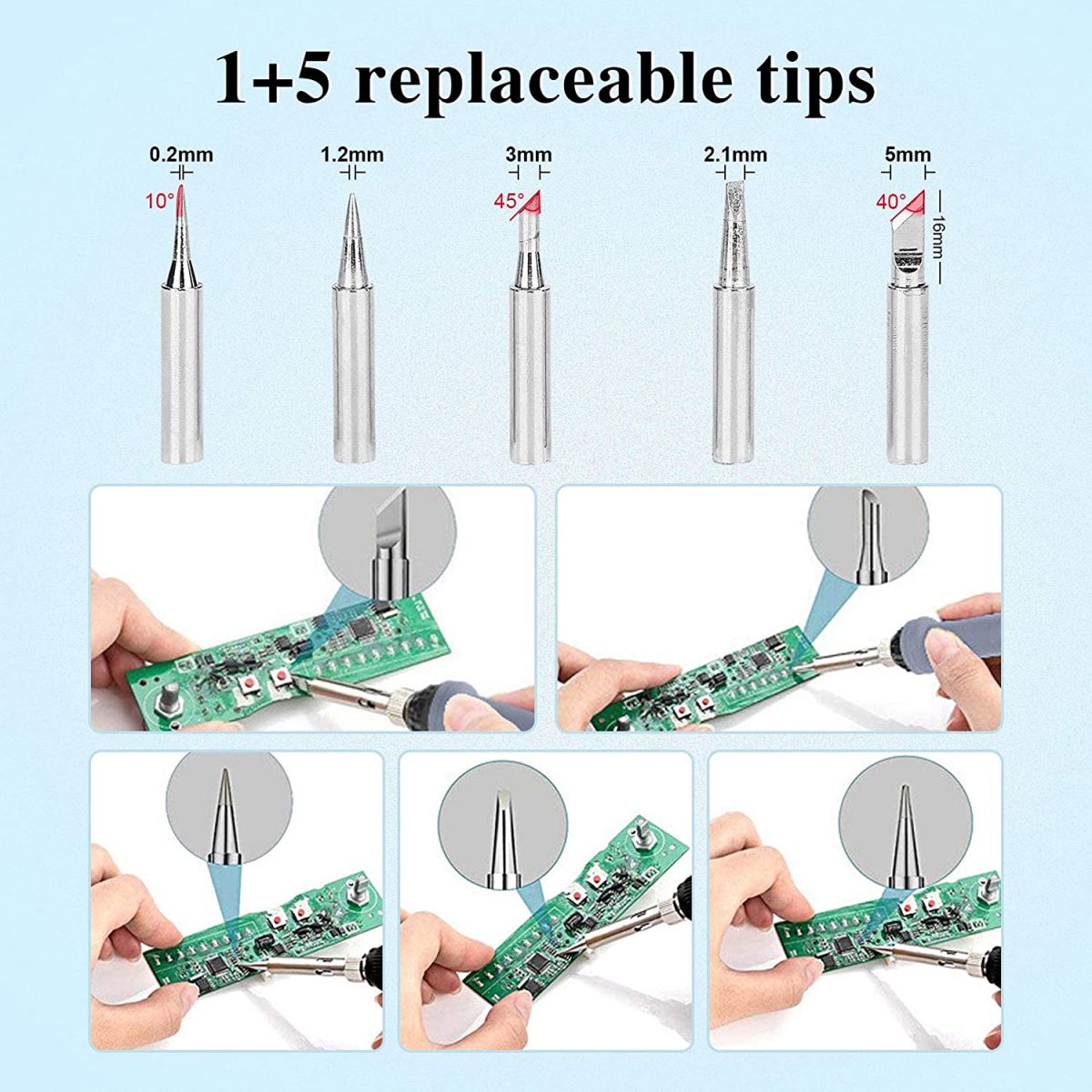 Soldering iron 13-piece set