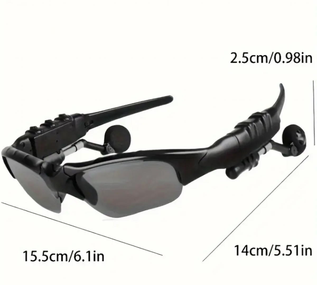 Smart glasses with Bluetooth headphones