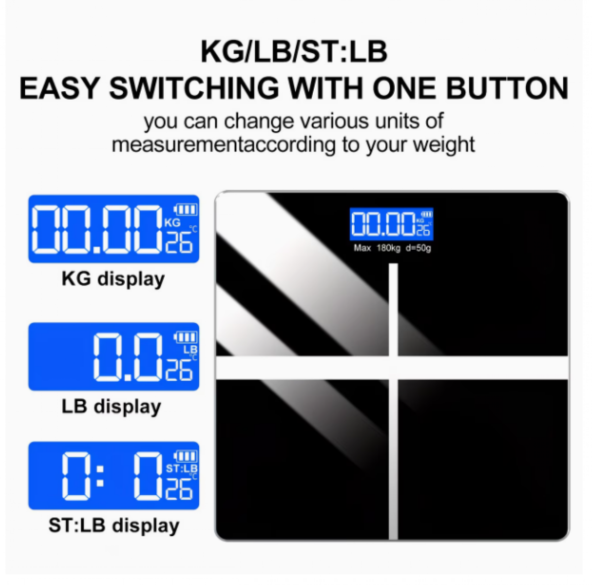 Весы для ванной комнаты — до 180 кг