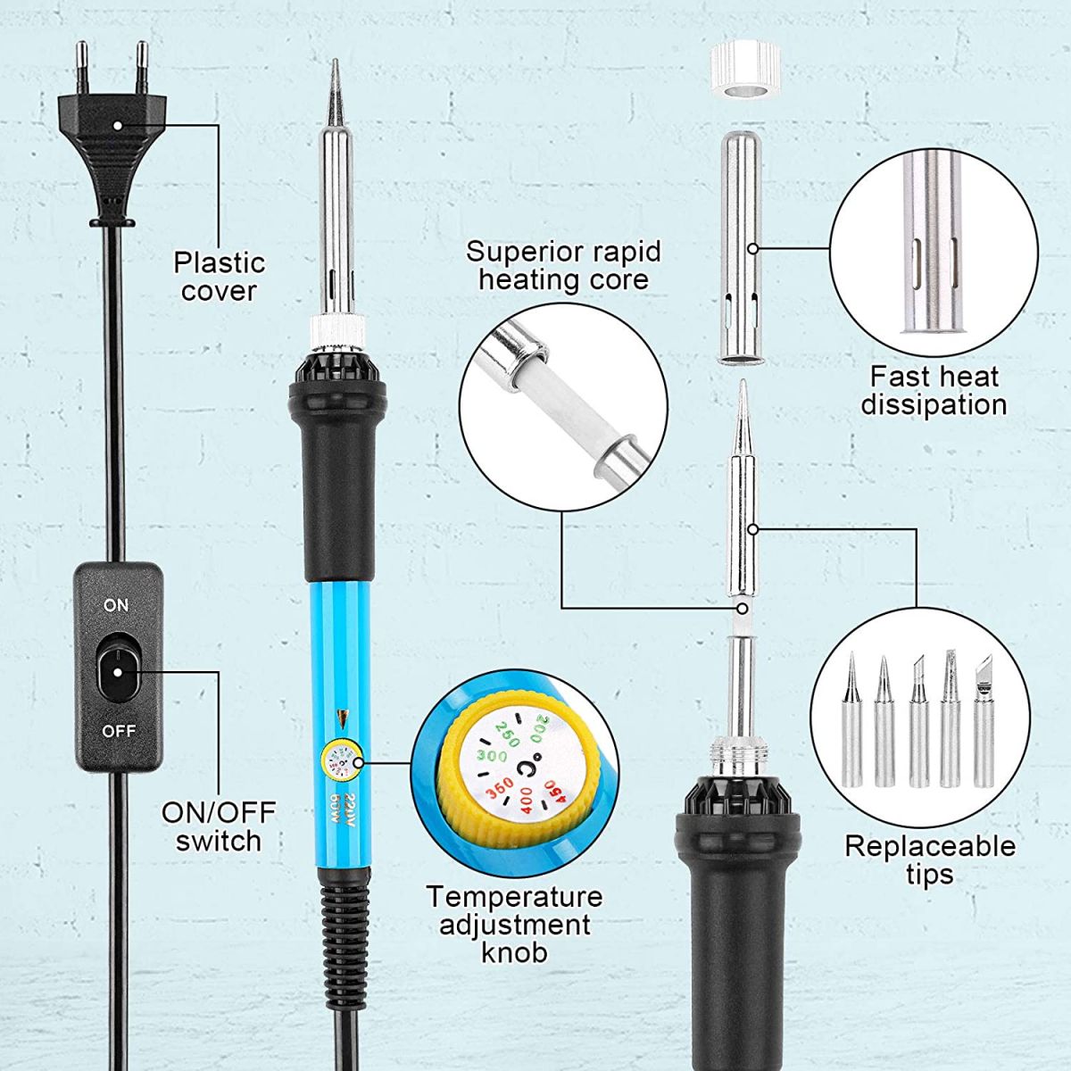 Soldering iron 13-piece set