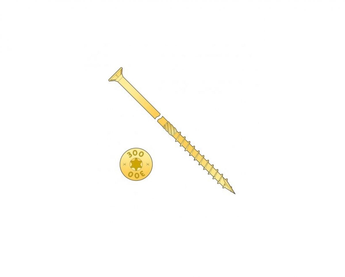 CS 3,5x30 construction screw with flat head 3,5x30 200pcs/pack - 2.20 €