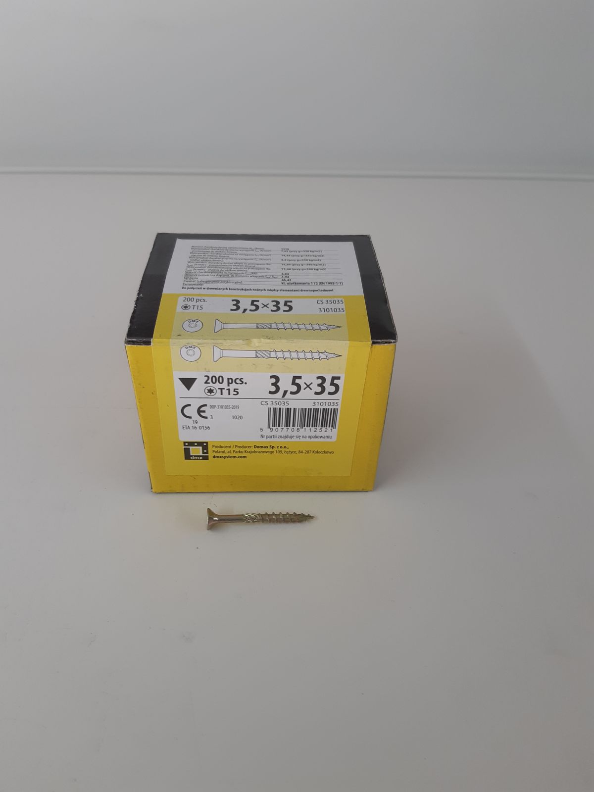 CS 3,5x30 construction screw with flat head 3,5x30 200pcs/pack - 2.20 €