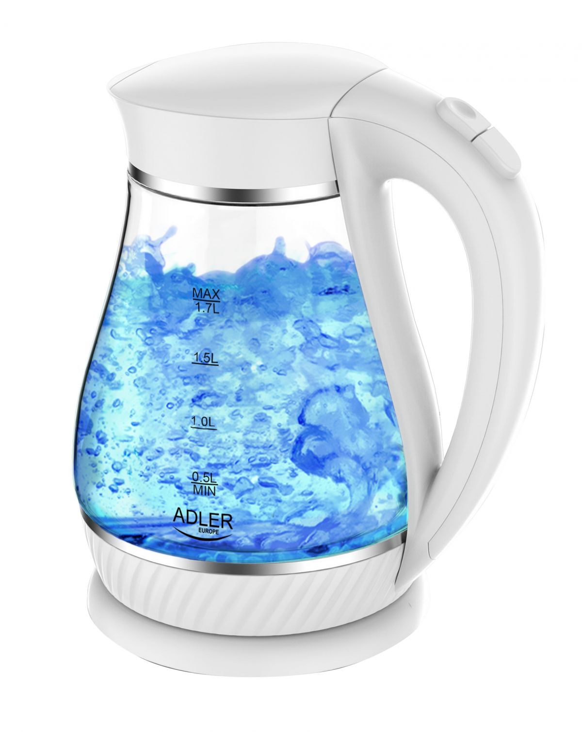 Adler AD 1274 white Kettle glass electric 1,7L