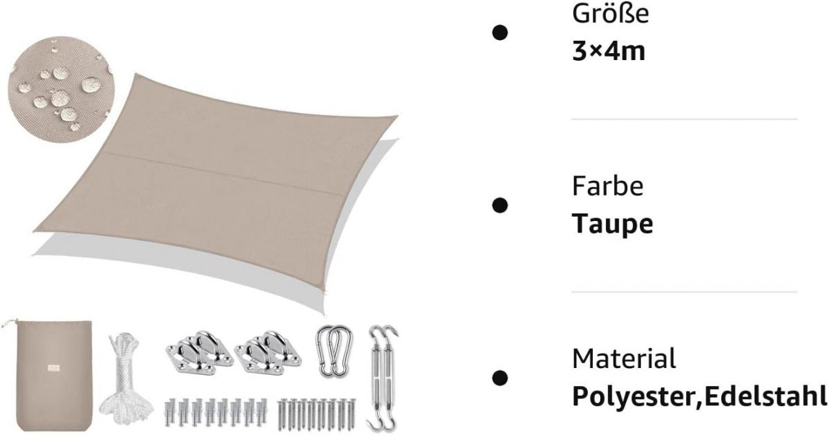 Awning 3 x 4 m with Kit