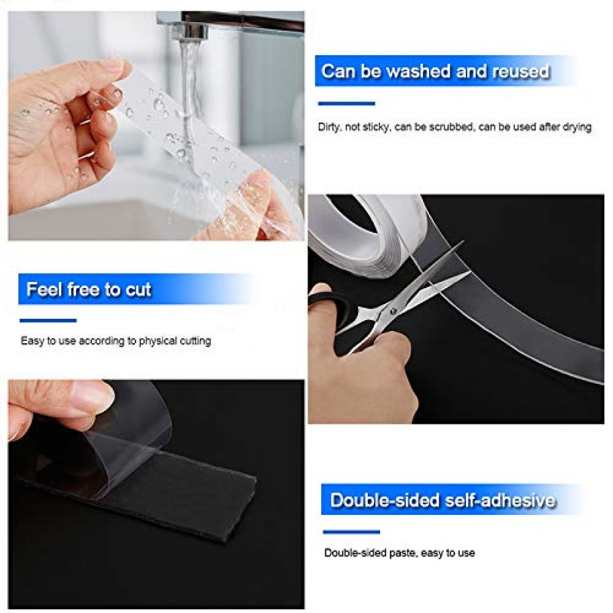 Double-sided silicone tape 5m×3cm×2mm