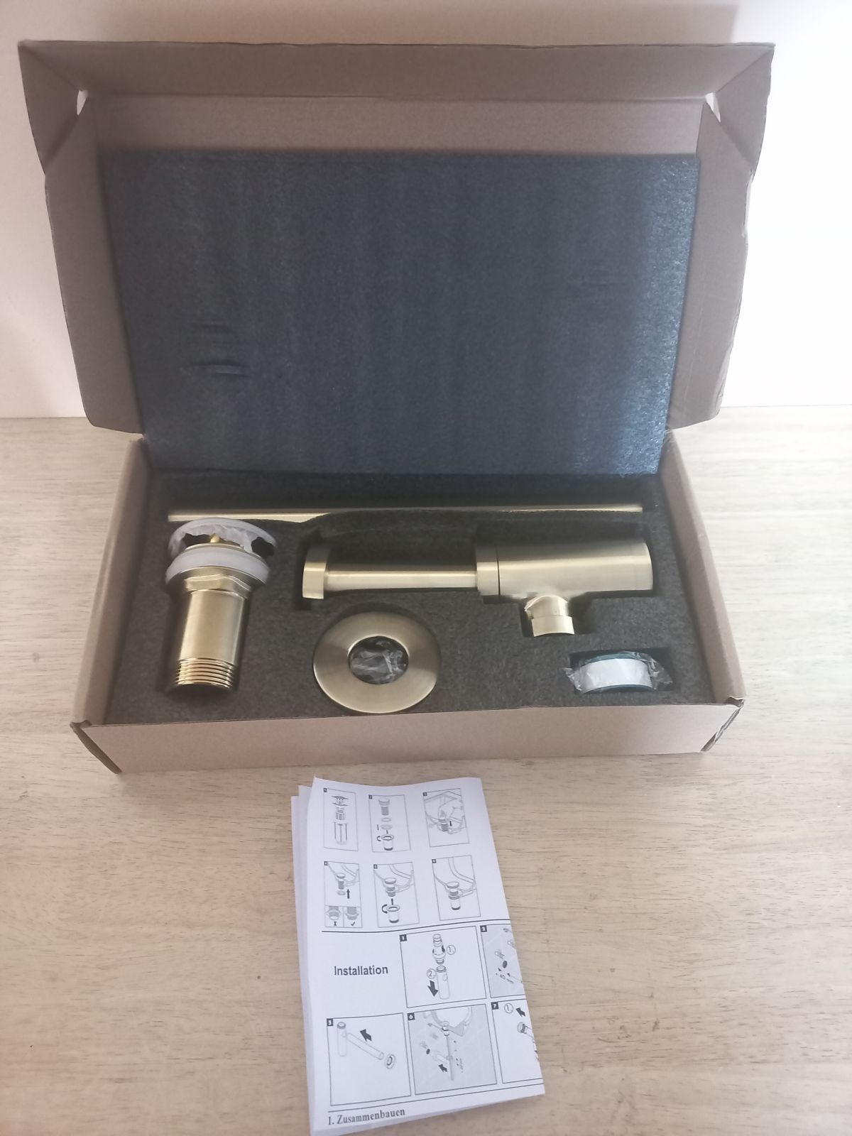 Siphon for sink Keymark (Matte gold)