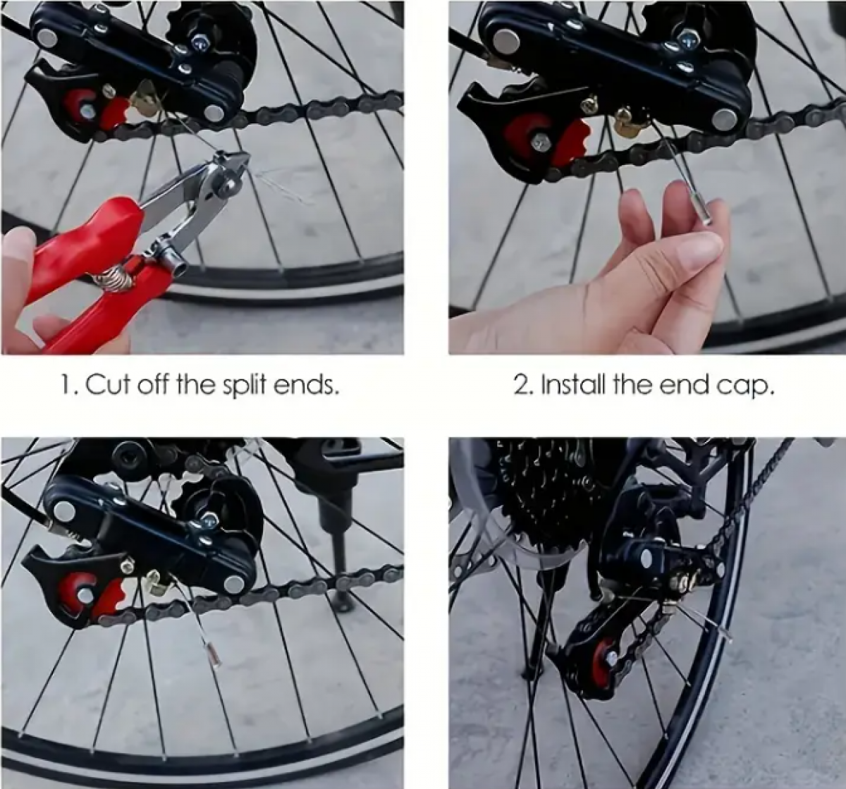 Aluminum Bicycle Cable Caps (100 pcs)
