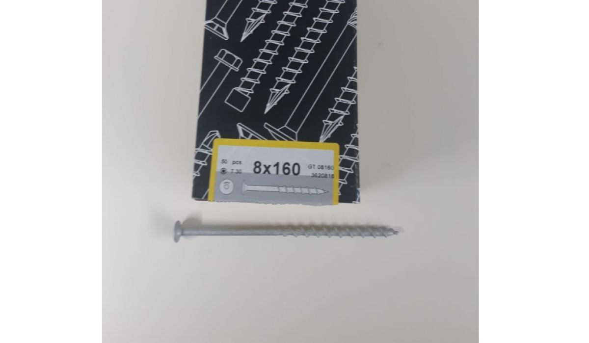 Саморез по газобетону 8x160 ( 50шт/пачка )