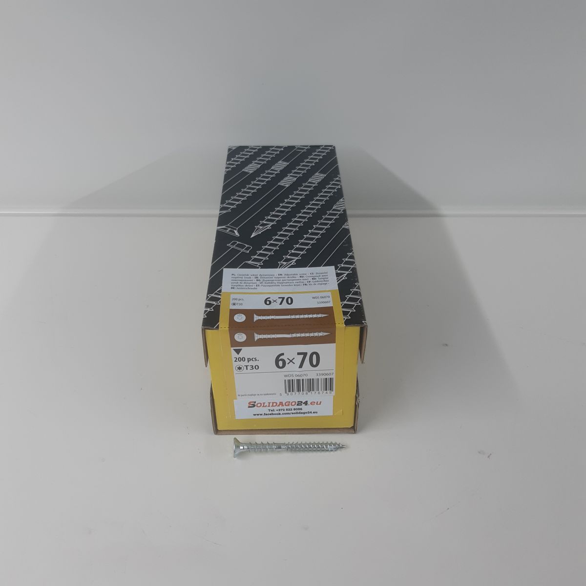 WDS Distance screw 6x60 200pcs/pack