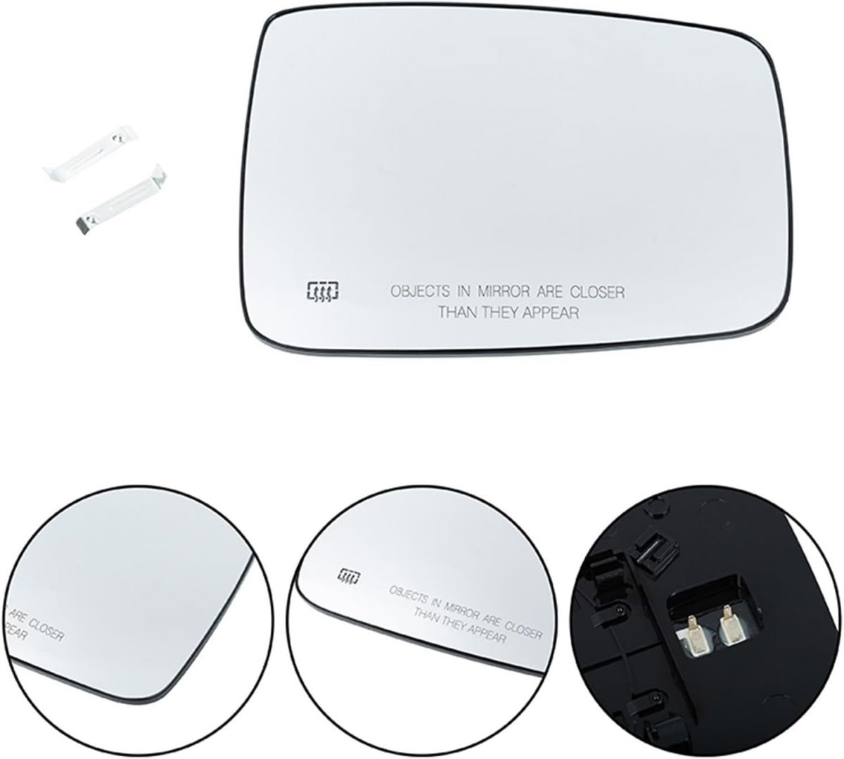 Heated rear view mirror glass, 68050299AA, 68050298AA