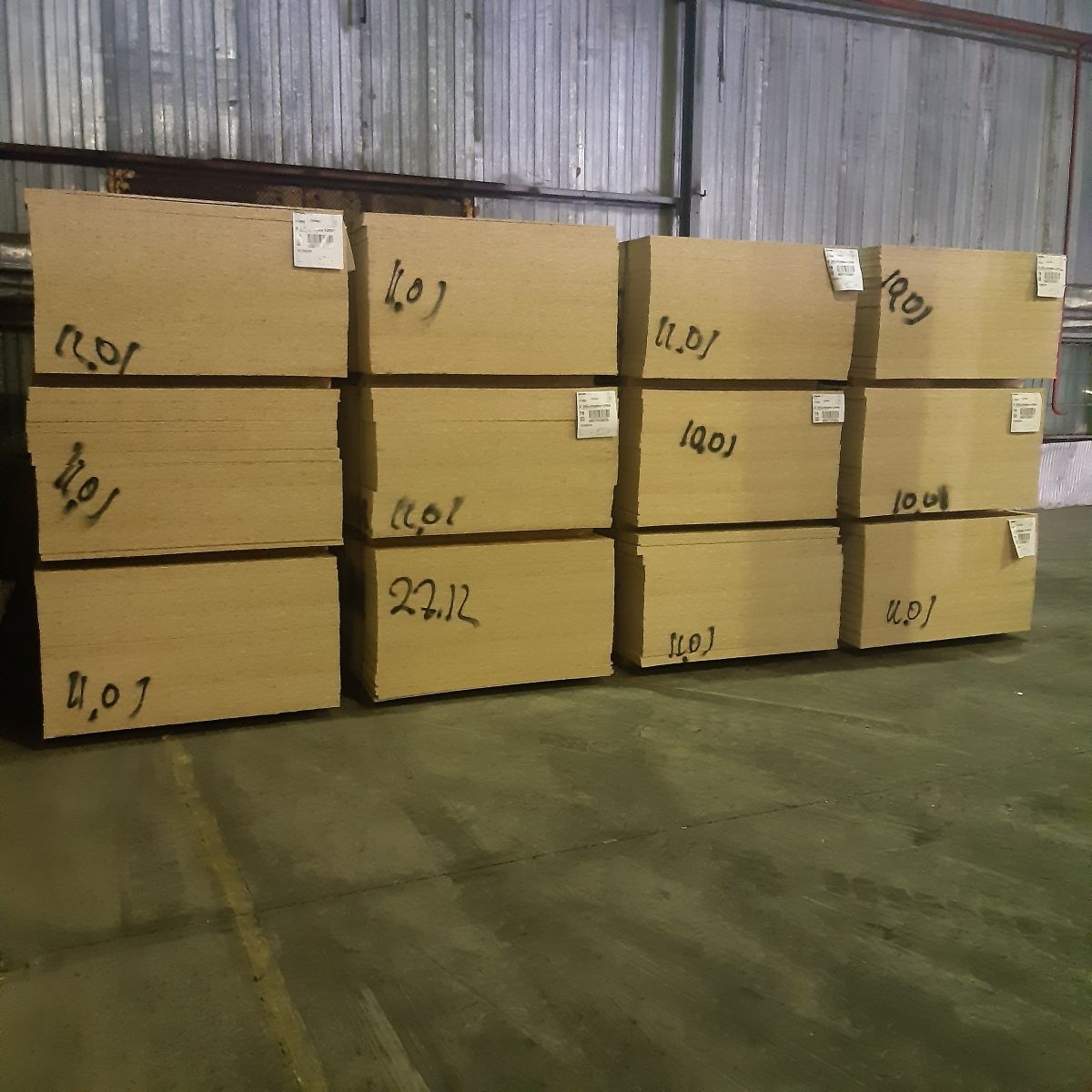 OSB-3 плита 9x1250x2500 мм с России.
